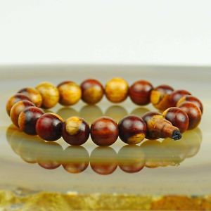 【送料無料】ブレスレット アクセサリ― フェイシアbracciale legno pregiato sfere 10 mm venature fascia braccio palla tondo