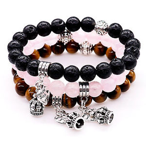 【送料無料】ブレスレット　アクセサリ―　チャクラエネルギーヒーリングブレスレットハートラップuk ladies natural stone crystal chakra energy healing bracelet heart charm wrap