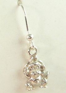 【送料無料】ブレスレット　アクセサリ―　シルバースターリングモンキー listingearring charm monkey in silver 925 sterling monkey