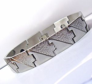 【送料無料】ブレスレット アクセサリ― ステンレスブレスレットcosmo svstainless steel magnetic bracelet bio healing arthritis therapy cosmo sv