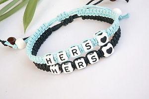 【送料無料】ブレスレット　アクセサリ―　ブレスレットブレスレットcouples bracelets set, hers and hers bracelets, his hers , heart ,anniversary
