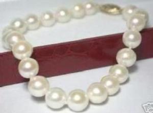 【送料無料】ブレスレット　アクセサリ―　アコヤホワイトパールブレスレットクラスプbeautiful aa 910mm akoya white pearl bracelet 75 14k clasp