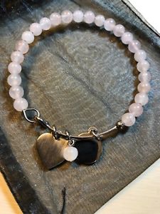 【送料無料】ブレスレット　アクセサリ―　womensクオーツnwotthings remembered womens quartz beaded engravable silvertone bracelet nwot