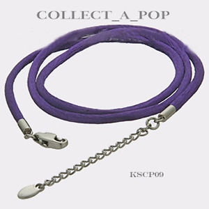 【送料無料】ブレスレット　アクセサリ―　スターリングシルバーパープルシルクコードauthentic kameleon sterling silver purple silk cord 18 kscp09