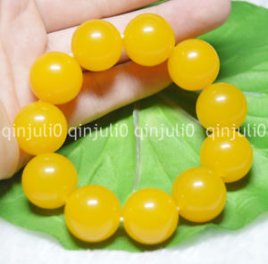 【送料無料】ブレスレット　アクセサリ―　トパーズボールビーズブレスレットhuge 20mm rare yellow south america topaz gems ball beads bracelet 75 j130
