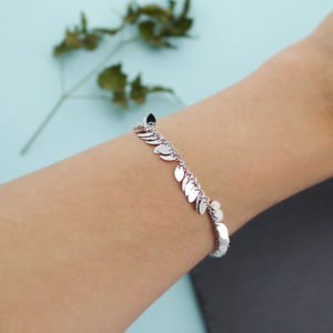 【送料無料】ブレスレット　アクセサリ―　listing925スターリングa2352ブレスレットアンクレット listing925 sterling silver leaves bracelet anklet for women girl a2352