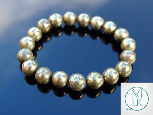 【送料無料】ブレスレット　アクセサリ―　ブレスレットヒーリングストーンチャクラpyrite 10mm natural gemstone bracelet 69 elasticated healing stone chakra