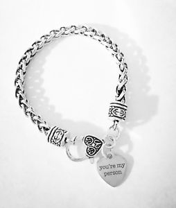 【送料無料】ブレスレット　アクセサリ―　チャームブレスレットベストクリスマスyoure my person charm bracelet best friend friendship sister christmas gift