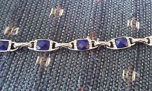 【送料無料】ブレスレット　アクセサリ―　ソフィアデルタブレスレットカットlia sophia delta bracelet 7 blue stones and cut crystals