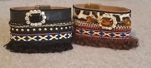 【送料無料】ブレスレット　アクセサリ―　ローラカフブレスレットlot of 2 laura janelle cuff bracelets