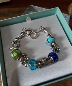 【送料無料】ブレスレット　アクセサリ―　ブレスレットヒトデカニnautical charm bracelet starfish seashell crab
