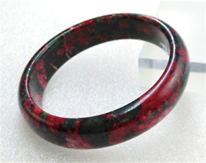【送料無料】ブレスレット　アクセサリ―　ホットナチュラルヒスイブレスレット hot 100 natural red peach blossom jade green jade bracelet 60mm