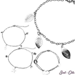 【送料無料】ブレスレット　アクセサリ―　ペンダントシックブレスレットchic bracelets with various stone pendant sparkling star foliage