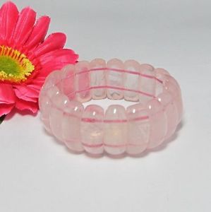 【送料無料】ブレスレット　アクセサリ―　ボーブレスレットローズbeau extensible bracelet en naturelle quartz rose