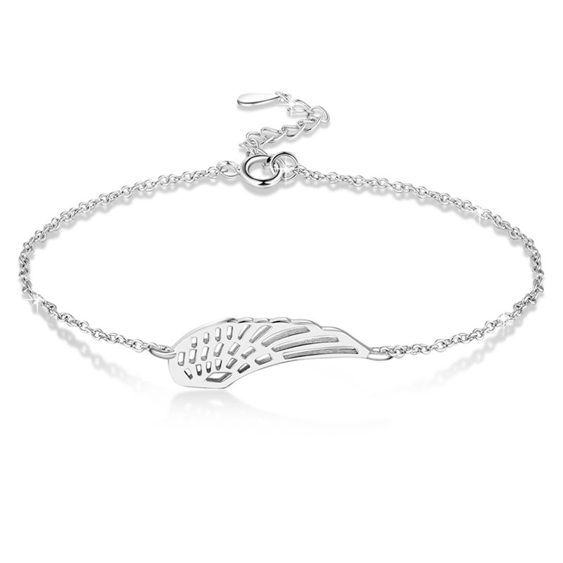 【送料無料】ブレスレット　アクセサリ―　2xy6o5ブレスレット925スターリングブレスレット2x onesided wing bracelet 925 sterling silver bracelet for women y6o5