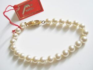 【送料無料】ブレスレット　アクセサリ―　ニューmajorcaplmallorcan bracelet beads majorca gold pl clasp mallorcan pearls bracelet