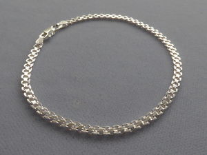 【送料無料】ブレスレット　アクセサリ―　イタリアスターリングシルバーブレスレットイタリア listing italian sterling silver bracelet 7 bismark 3mm 050italy 925