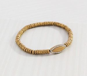 【送料無料】ブレスレット　アクセサリ―　 silpada*navette* krb0078 brass stretch bracelet wcrystal detailing silpada *navette* krb0078 brass stretch bracelet wcrys