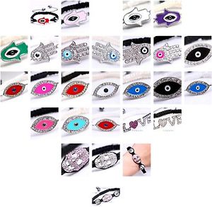 【送料無料】ブレスレット　アクセサリ―　ロットファティママクラメチャームブレスレットwhole lot 12 evil eye god fatima hamsa crystal macrame amulet charm bracelet