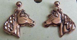 【送料無料】ブレスレット　アクセサリ―　ヘッドウィーラーヒーリングイヤリングcopper earrings 78 l horse head wheeler healing arthirits pain folklore ce 157