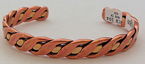 【送料無料】ブレスレット　アクセサリ―　ブレスレットウィーラーデトックスcopper amp; brass bracelet wheeler arthritic heal detox sciatica folklore bcb 104