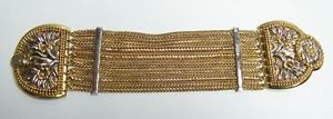 【送料無料】ブレスレット　アクセサリ―　バトラーメッシュブレスレットストランドbutler mesh strands two toned floral bracelet