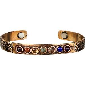【送料無料】ブレスレット　アクセサリ―　チャクラブレスレットcopper chakra adjustable bracelet