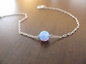 【送料無料】ブレスレット　アクセサリ―　オパールオパールボールオパールオパールオパールボールopal bracelet, opal ball bracelet, opal silver bracelet, opal jewelry, opal ball