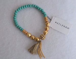 【貨物輸送無料】腕輪 付属物― カリビアンクールブレスレットストレッチ silpada kamp;r caribbean cool brass stretch bracelet krb0039