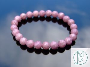 【送料無料】ブレスレット　アクセサリ―　ブレスレットヒーリングストーンチャクラlepidolite natural gemstone bracelet 69 elasticated healing stone chakra