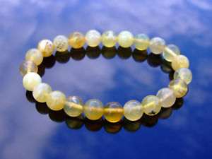 【送料無料】ブレスレット　アクセサリ―　イエローオパールブレスレットヒーリングストーンチャクラyellow opal natural gemstone bracelet 69 elasticated healing stone chakra