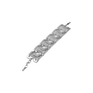 【送料無料】ブレスレット　アクセサリ―　ローマステンレススチールブレスレットイタリアroman letter numbers high polished steel bracelet italian design