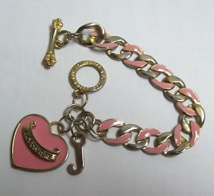 【送料無料】ブレスレット　アクセサリ―　ジューシークチュールピンクエナメルブレスレットjuicy couture pink enamel bracelet 14,235円