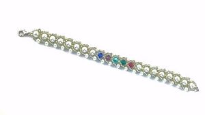 【送料無料】ブレスレット　アクセサリ―　ブレスレットスワロフスキークリスタルmom, grandmother, birthstone bracelet with genuine swarovski crystals