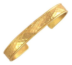 【送料無料】ブレスレット アクセサリ― セルジオカフブレスレットsergio lub brass cuff bracelet hammered brass medium