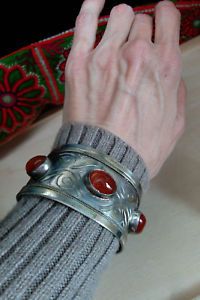 【送料無料】ブレスレット　アクセサリ―　アジアトルクメンカフス675ethnic central asian turkoman cuff 675