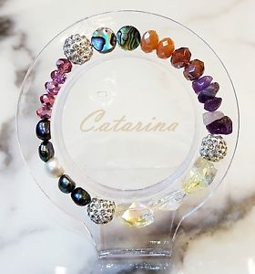 【送料無料】ブレスレット　アクセサリ―　ハンドメイドブレスレットガラス handmade women jewerly lovely stering bracelet natural gemstone amp; glass 10