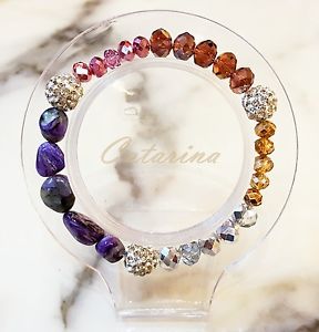 【送料無料】ブレスレット　アクセサリ―　ハンドメイドブレスレットガラス handmade women jewerly lovely stering bracelet natural gemstone amp; glass 01