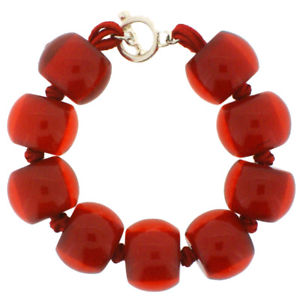 【送料無料】ブレスレット アクセサリ― ボールブレスレットzsiska 9 ball bracelet red