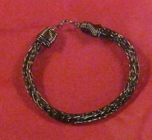 【送料無料】ブレスレット　アクセサリ―　ビンテージブロンズバイキングニットブレスレット＃vintage bronze viking knit bracelet 8 255