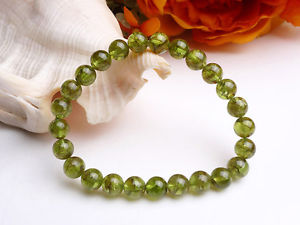 【送料無料】ブレスレット　アクセサリ―　ペリドットブレスレット8mmaaagenuine natural green peridot gemstone round beads nice bracelet 8mm aaa