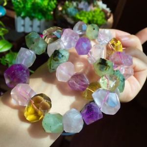 【送料無料】ブレスレット　アクセサリ―　アメジストビーズブレスレット×natural amethyst purple crystal beads bracelet 18×12mm aaa