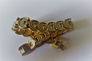 【送料無料】ブレスレット　アクセサリ―　ゴールドプレートビンテージブレスレットvintage bracelet in gold plate