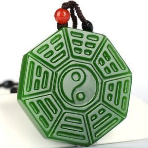 【送料無料】ブレスレット　アクセサリ&mdash;　ペンダントchinese beautiful natural green jasper handcarved tai chi bagua pendant｜hokushin 15,185円