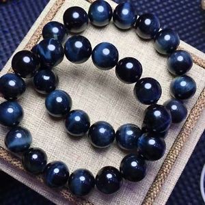 【送料無料】ブレスレット　アクセサリ&mdash;　ホーク1ブレスレットaaaa11mmgenuine natural hawks eye gemstone round beads one bracelet aaaa 11mm｜hokushin