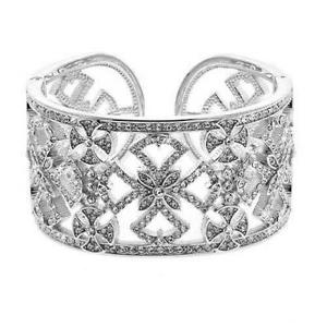 【送料無料】ブレスレット　アクセサリ&mdash;　スザンヌサマーズシルバーマルタカフブレスレットドルsuzanne somers silver tone maltese cross filigree cuff bracelet srp 80 nib｜hokushin