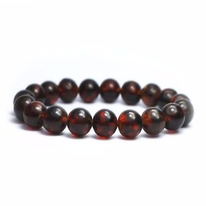 【貨物輸送無料】腕輪 添え物― バルト腕輪16 grgenuine baltic amber bracelet 16 gr cherry beads