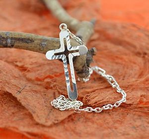 【貨物輸送無料】腕輪 佩び物― サイドクロスシンプルside cross braceletsterling silvercross,hollow,religious,faith,simple gift