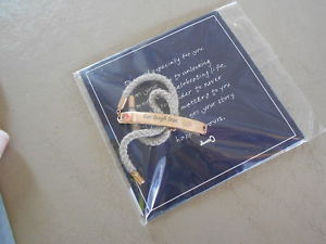 【貨物輸送無料】腕輪 佩び物― アジャスタブルブレスレットライブローズゴールドkeep engraveable adjustable bracelet  live laugh love  rose gold