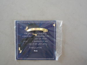【貨物輸送無料】腕輪 佩び物― アジャスタブルブレスレットkeep engraveable adjustable bracelet  believe  gold